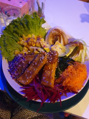 Street poke at Street Vegan House in Koh Phangan