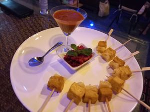 Tofu satay at Street Vegan House in Koh Phangan