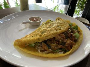 Vietnam pancake  at Street Vegan House in Koh Phangan