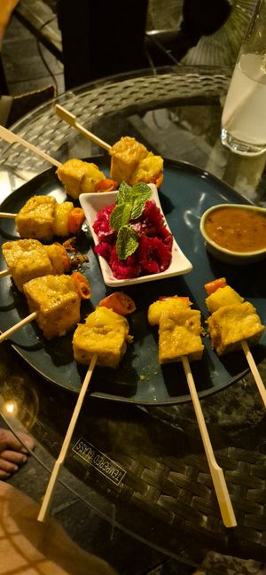 Tofu satay at Street Vegan House in Koh Phangan