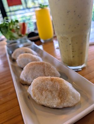 Dumplings 🤤 at Street Vegan House in Koh Phangan