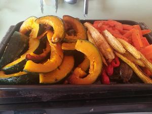 grilled mixed veggies at Street Vegan House in Koh Phangan