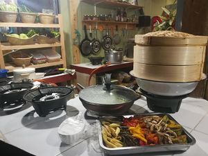 our space  at Street Vegan House in Koh Phangan