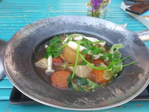 Hot pot at Street Vegan House in Koh Phangan