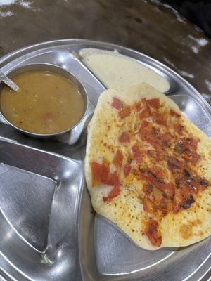 Tomato uttapam   at Sono Chaat House in New Delhi