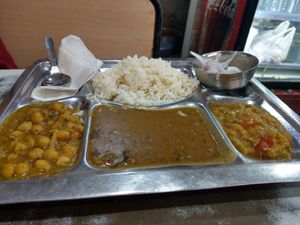 Thali at Sono Chaat House in New Delhi