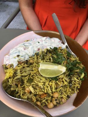 Tropical ananas biryani Raita  at Karma Food - Neustiftgasse in Vienna