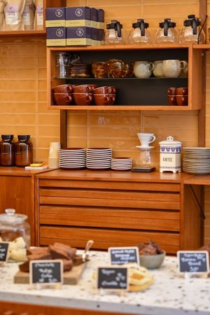 Choose from a selection of homemade sweets  at Karma Food - Neustiftgasse in Vienna