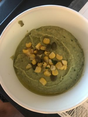 Avocado hummus (to-go) at Flower Child in Charlotte