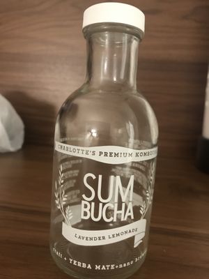 Local kombucha - so good! at Flower Child in Charlotte