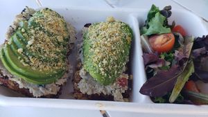 Avocado toast with their signature suntuna subbed at Choice Juicery in Encinitas