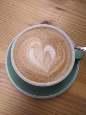 Cappuccino (~40 SEK) - 3/5 at Greasy Spoon - Tjärhovsgatan in Stockholm