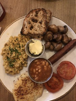 Fully Vegan Breakfast   at Greasy Spoon - Tjärhovsgatan in Stockholm