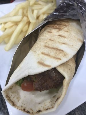 Falafel sandwich at Shahrazad in Salt Lake City