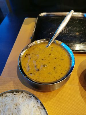 Bhindi Masala (this is so delicious!) at Krishna Vilas in Utrecht