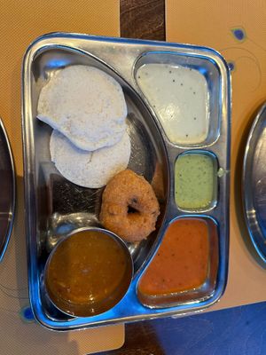 idli vada  at Krishna Vilas in Utrecht