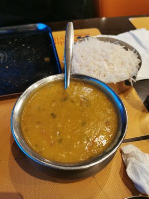 Dal fry at Krishna Vilas in Utrecht