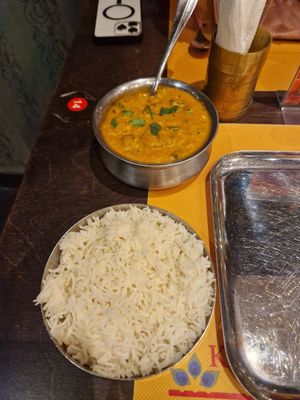 Bhindi Masala (vegan) at Krishna Vilas in Utrecht