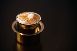 Indian Filter Coffee -  at Krishna Vilas in Utrecht