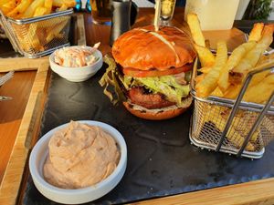 Beyond Meat burger at La Sala in Marbella
