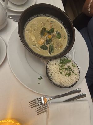 Thai green curry  at La Sala in Marbella