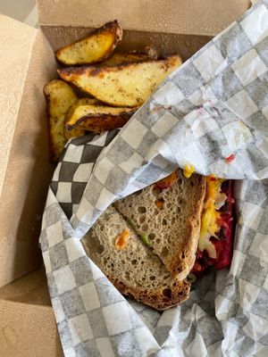 Reuben at Lettuce Love Cafe in Oakville