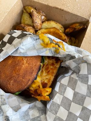 House-Made Burger at Lettuce Love Cafe in Oakville