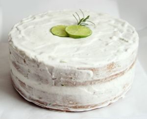 Lemon and coconut cream cake at Mononoke in Medellin