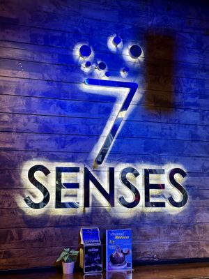 Outdoor sign   at 7 Senses Gelato Studio in Chiang Mai