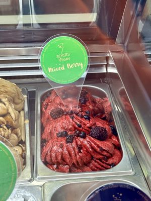 Mixed berry sorbet   at 7 Senses Gelato Studio in Chiang Mai