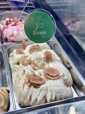 Banana sorbet   at 7 Senses Gelato Studio in Chiang Mai