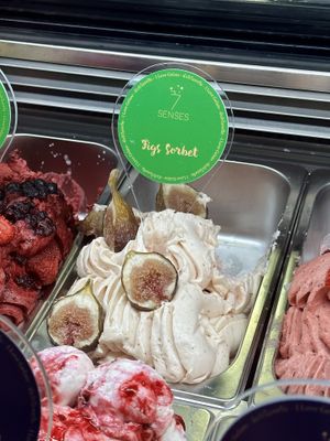 Fig sorbet   at 7 Senses Gelato Studio in Chiang Mai