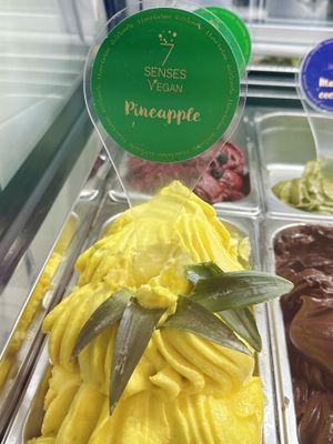 Pineapple sorbet   at 7 Senses Gelato Studio in Chiang Mai