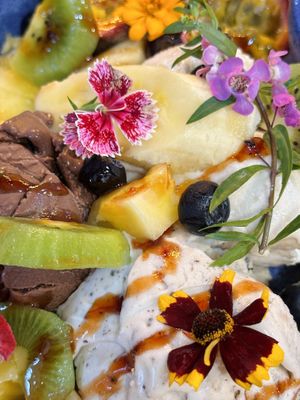 Gelato platter (FREE after 10th visit)  at 7 Senses Gelato Studio in Chiang Mai