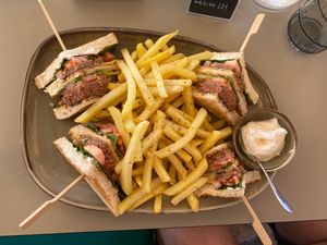 Club sandwich  at Cafe12 in Crete