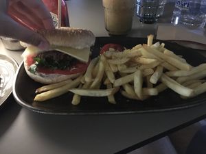 Vegan burger  at Cafe12 in Crete