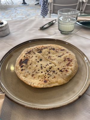 Vegan pie (one of the few starters)  at Cafe12 in Crete