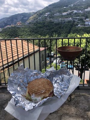Vegan burger   at Bar il Panino in Ravello