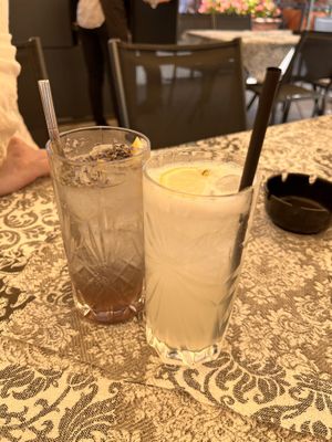 Lavender and lemon, virgin gin fizz  at Bar il Panino in Ravello
