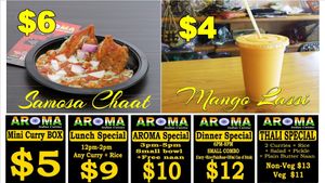 Samosa chaat!! at Aroma Indian Cuisine in Auckland