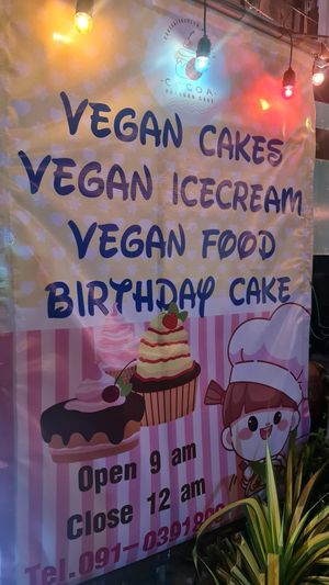 Stay open until midnight  #Veganuary at Cocoa Phangan Cakes in Koh Phangan