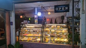 View from the street  #Veganuary at Cocoa Phangan Cakes in Koh Phangan