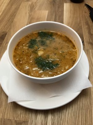 Soup of the day at Bo No Bo Vegan in Olsztyn