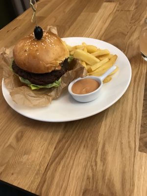 Burger at Bo No Bo Vegan in Olsztyn