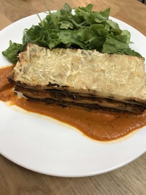 Lasagna at Bo No Bo Vegan in Olsztyn