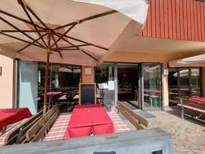 Front terrace at Naturnserhof in Naturno