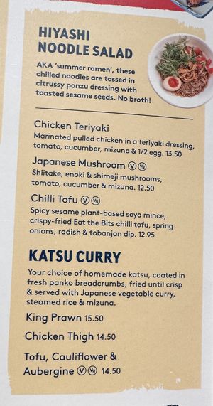 Menu  at Tonkotsu in West London