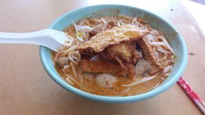 Laksa at TYY Veggie in Northeast Singapore