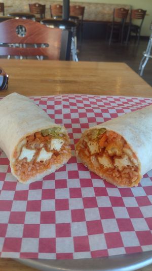 Tofu kimchi rice burrito at Chico & Chang in Macon