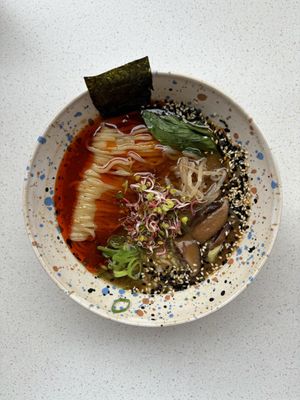 Miso ramen (version without egg is vegan)  at Miso Place in Krakow